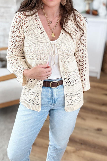 Knit Cutout Cardigan