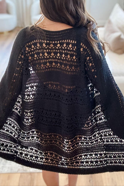Knit Cutout Cardigan