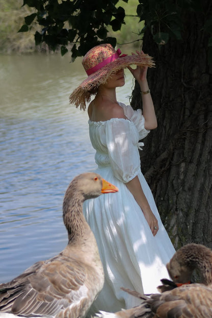 Big Brim Woven Beach Sunscreen Hat