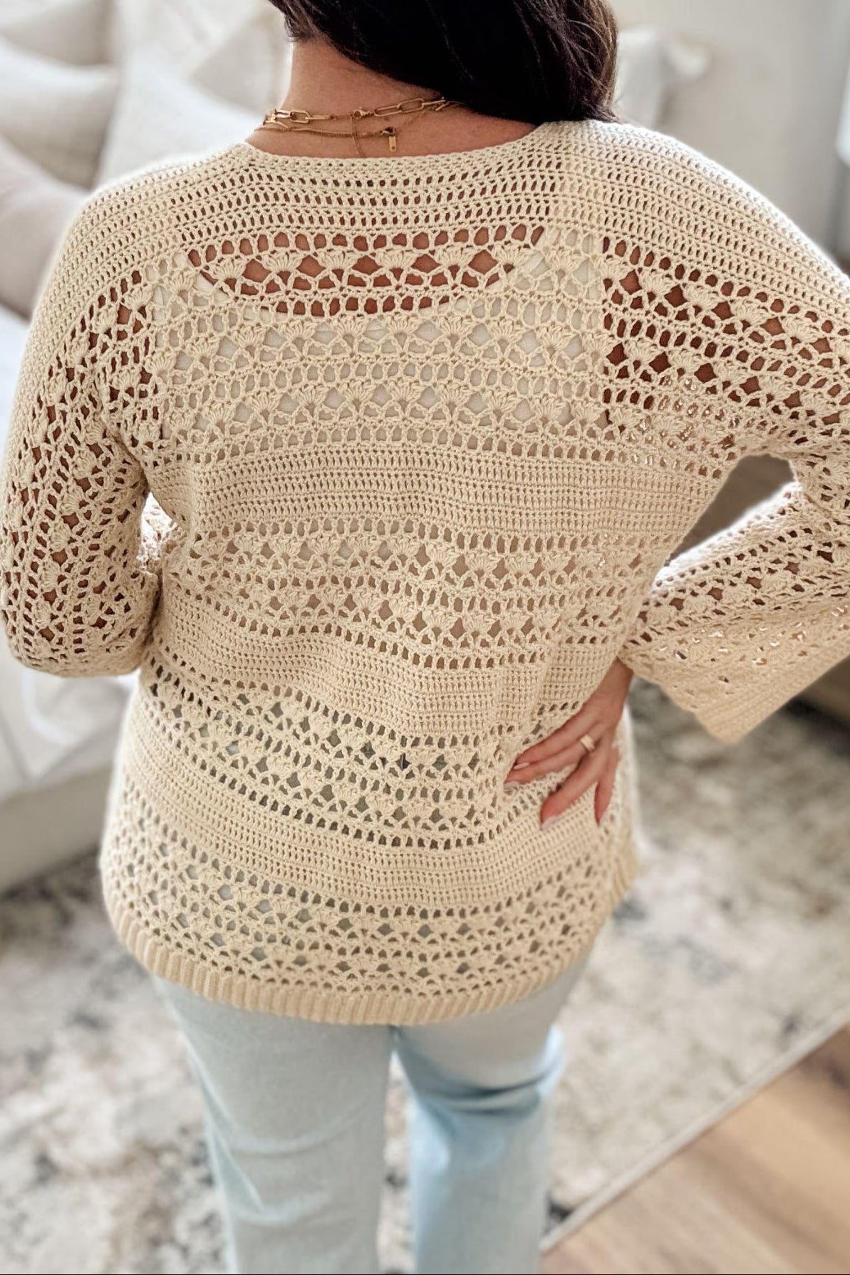Knit Cutout Cardigan