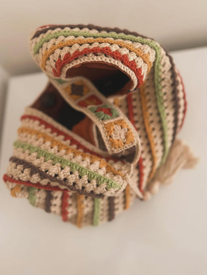 Multicolor Crochet Shoulder Bag
