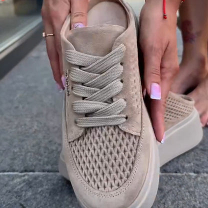 Mesh Platform Casual Shoes