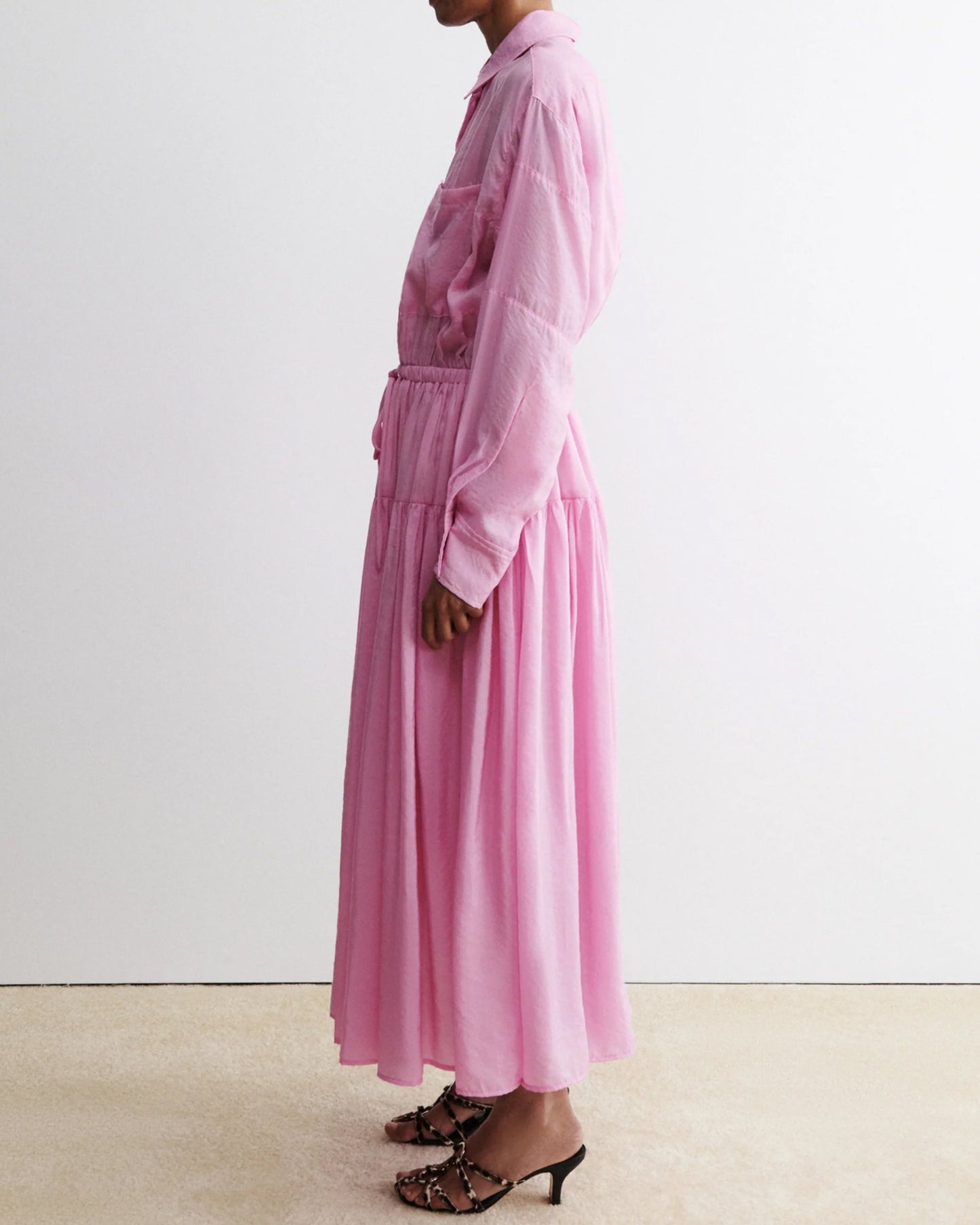 Loose Shirt Pocket Dress