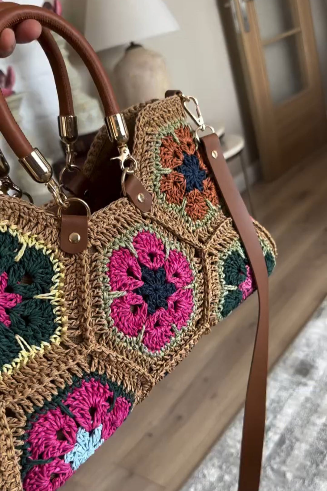 Six Flora Knit Tote