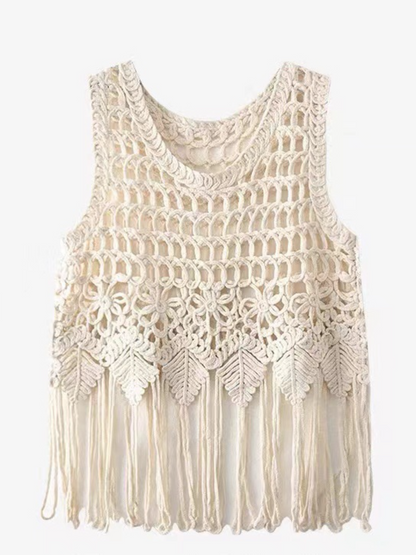 Bohemian Tassel Woven Sling Top