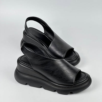 Wave Bottom Cutout Side Wedges