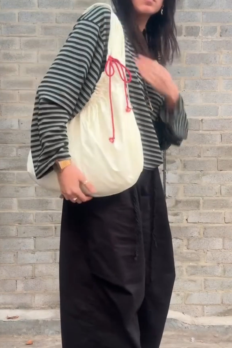Fresh Red Shrink Strap Shoulder Bag