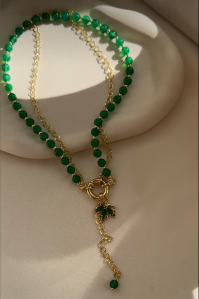 Green Beaded Necklace