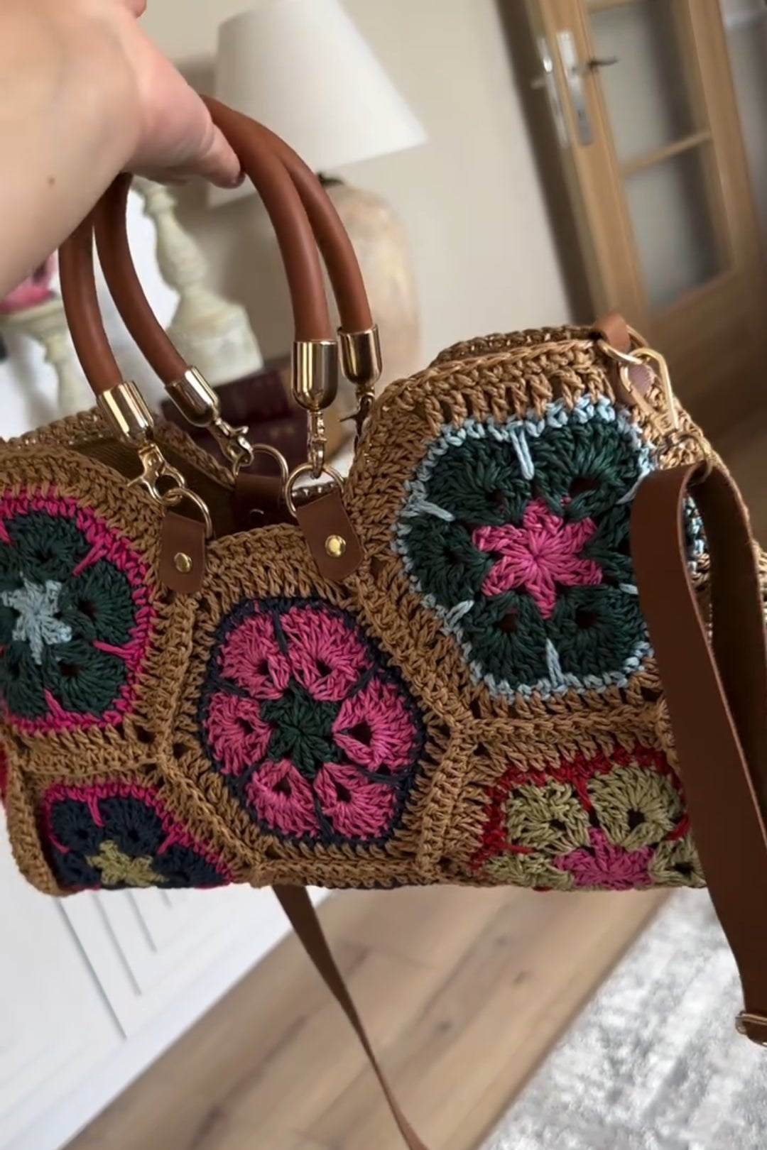 Six Flora Knit Tote