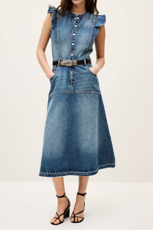 Sleeveless Denim Dress