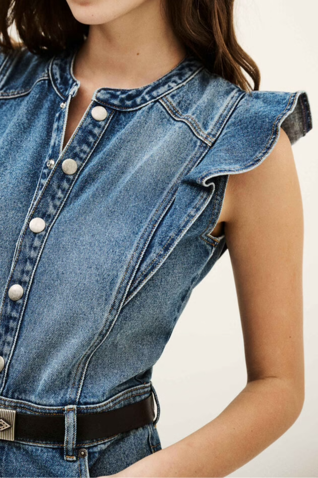 Sleeveless Denim Dress
