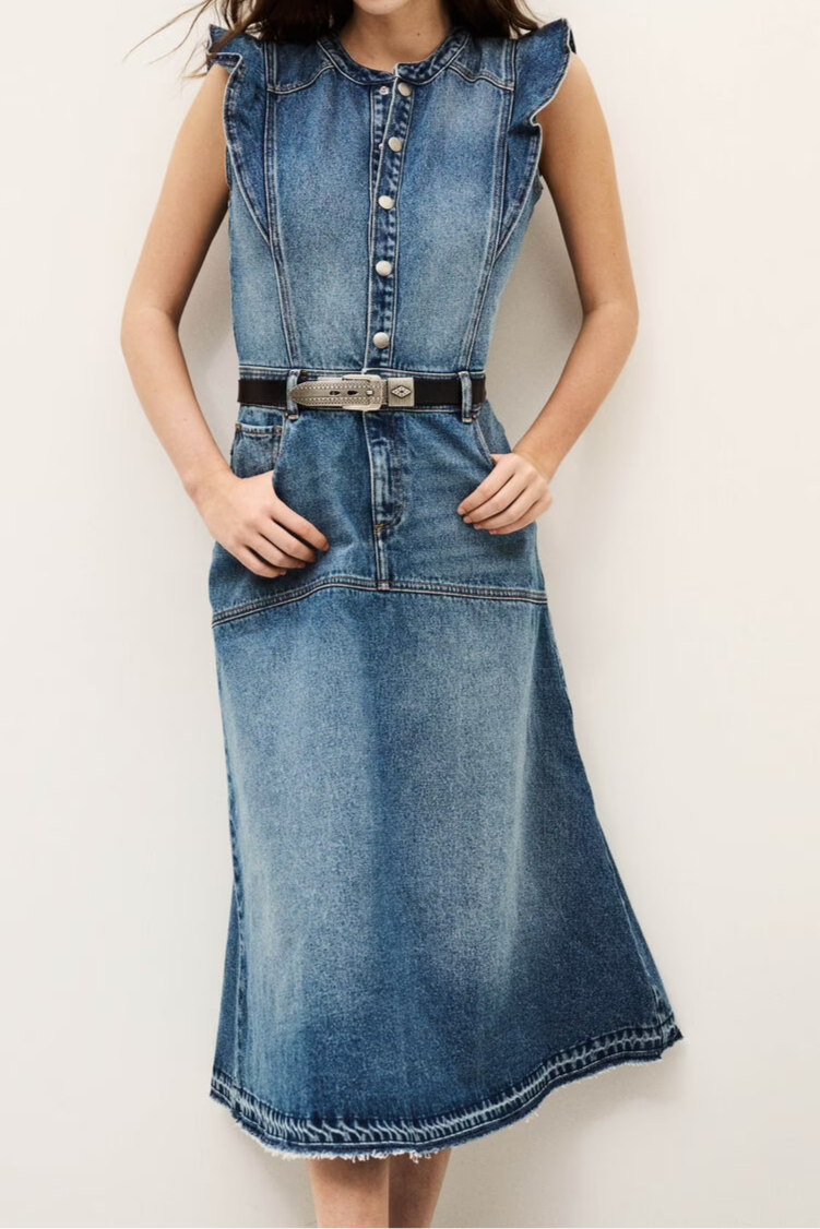 Sleeveless Denim Dress