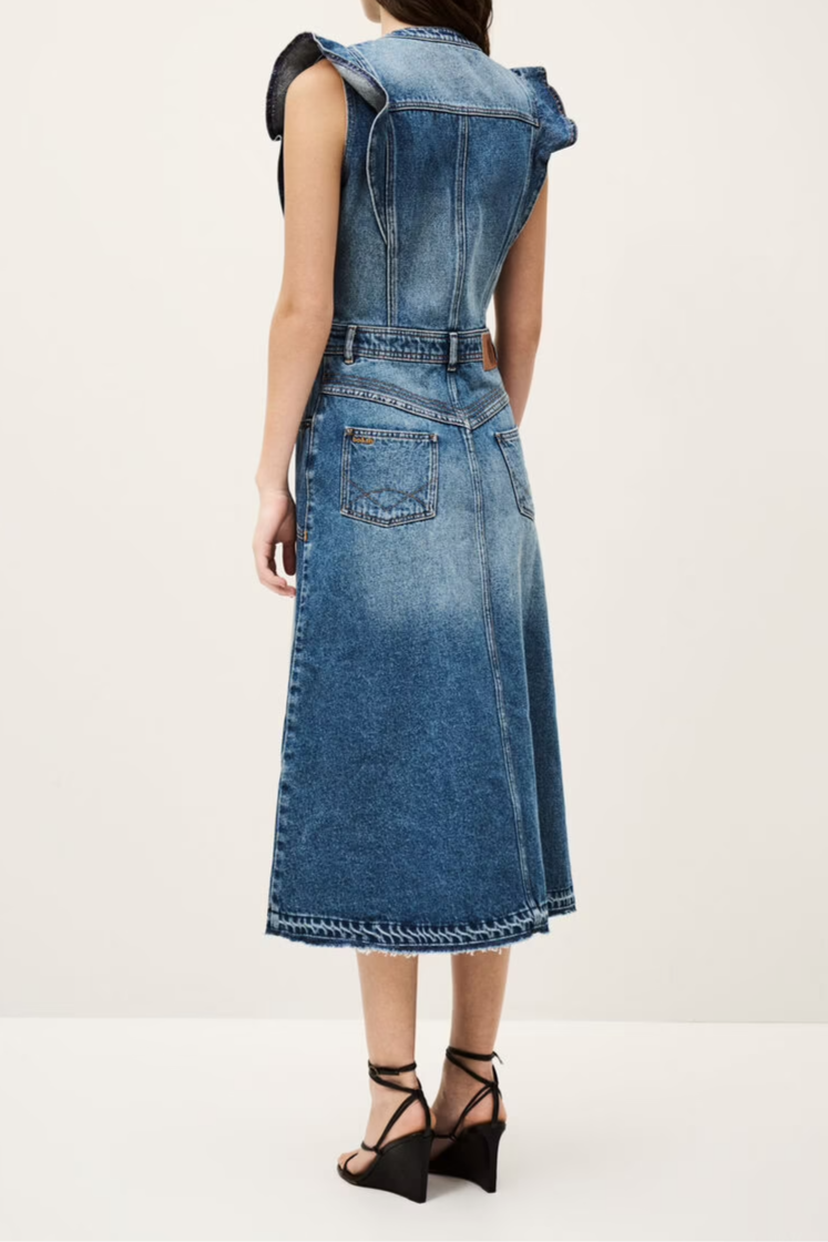 Sleeveless Denim Dress