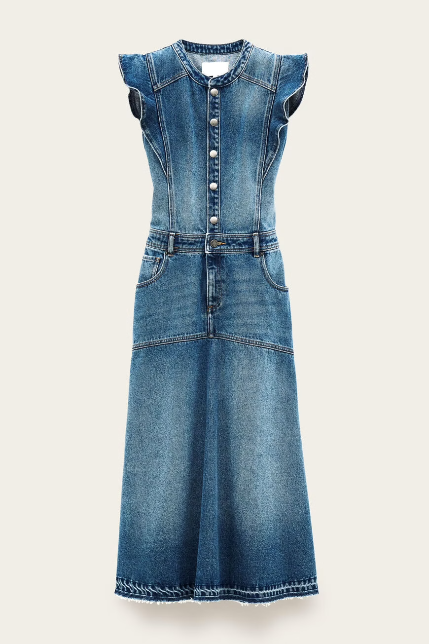 Sleeveless Denim Dress