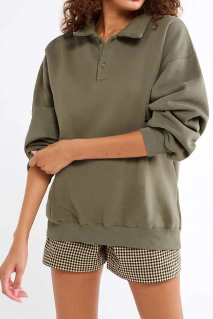 Dark Gray Ladies Autumn Pullover
