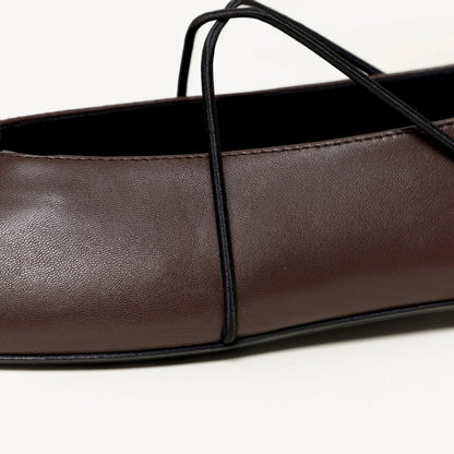 Women's Cross Elastic Leather Shoes