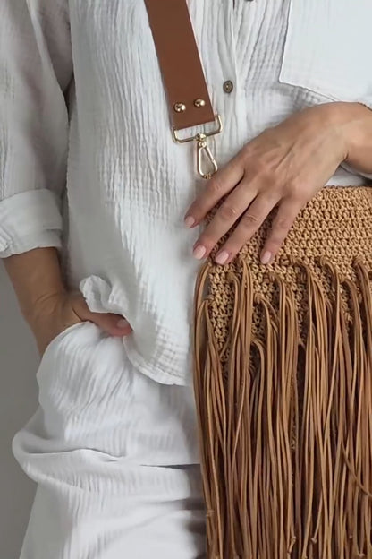 Knitted Tasser Bag