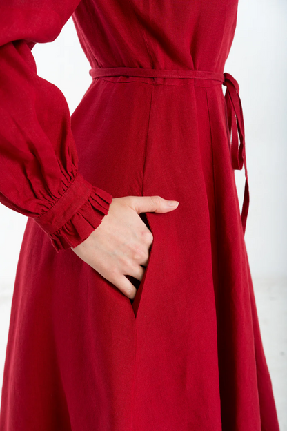 Long Sleeve Thin Strap Dress