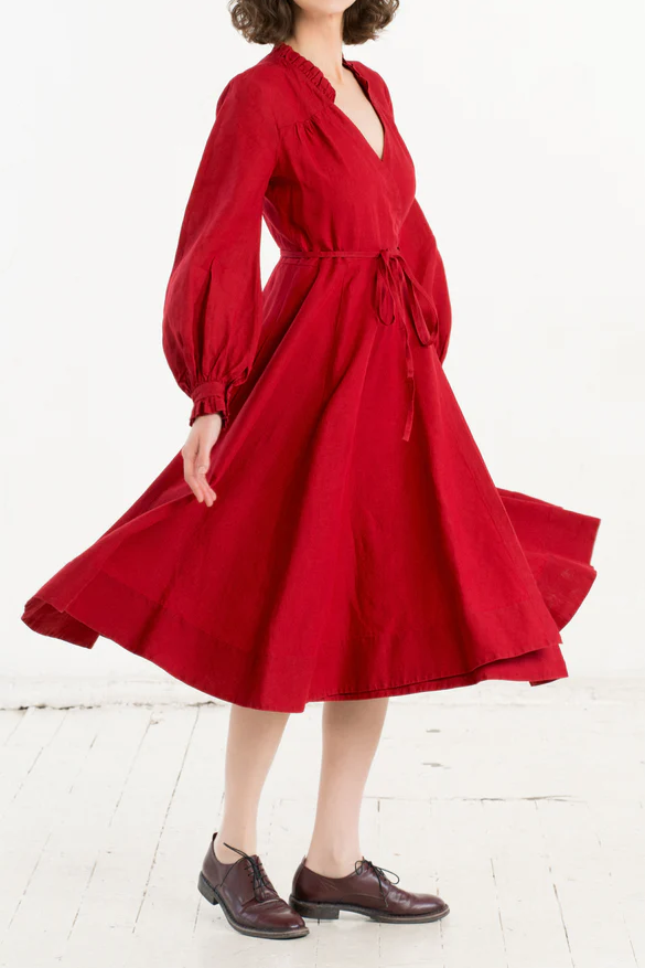 Long Sleeve Thin Strap Dress