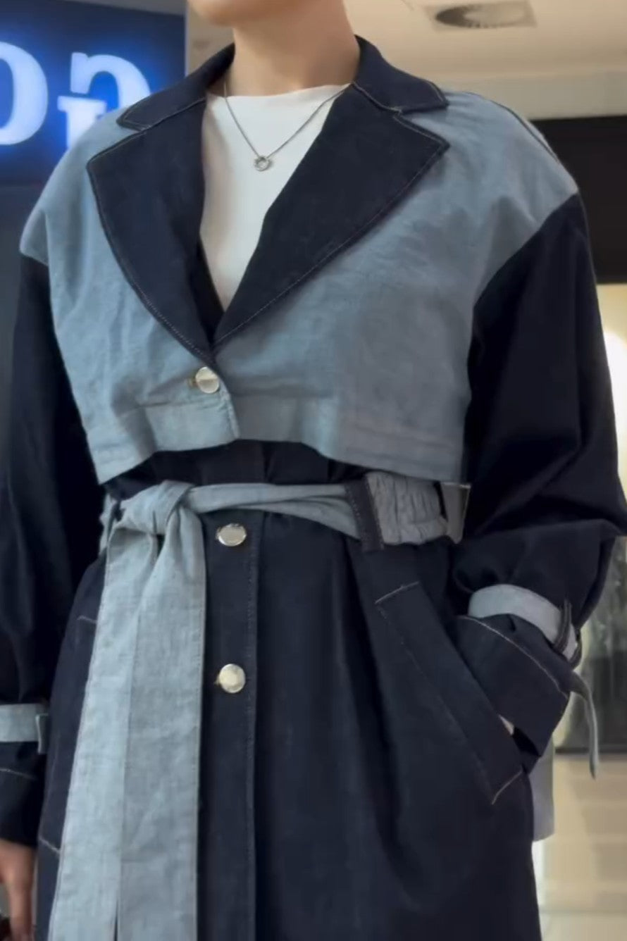 Blue Stitching Windbreaker