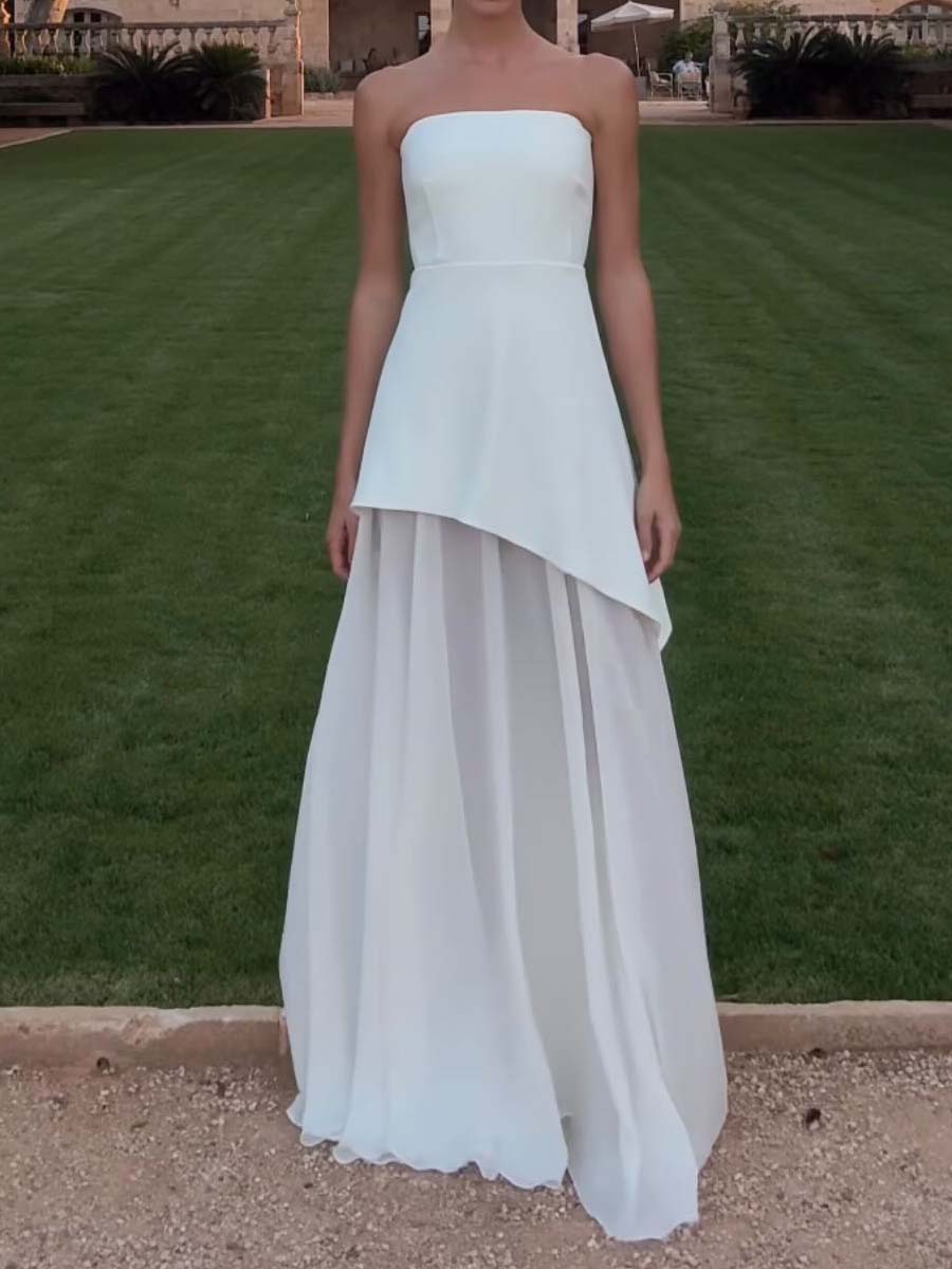 Elegant Fashion Strapless Dress