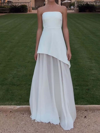 Elegant Fashion Strapless Dress