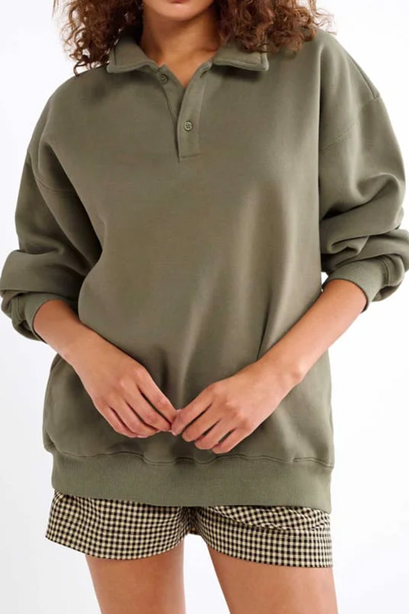 Dark Gray Ladies Autumn Pullover