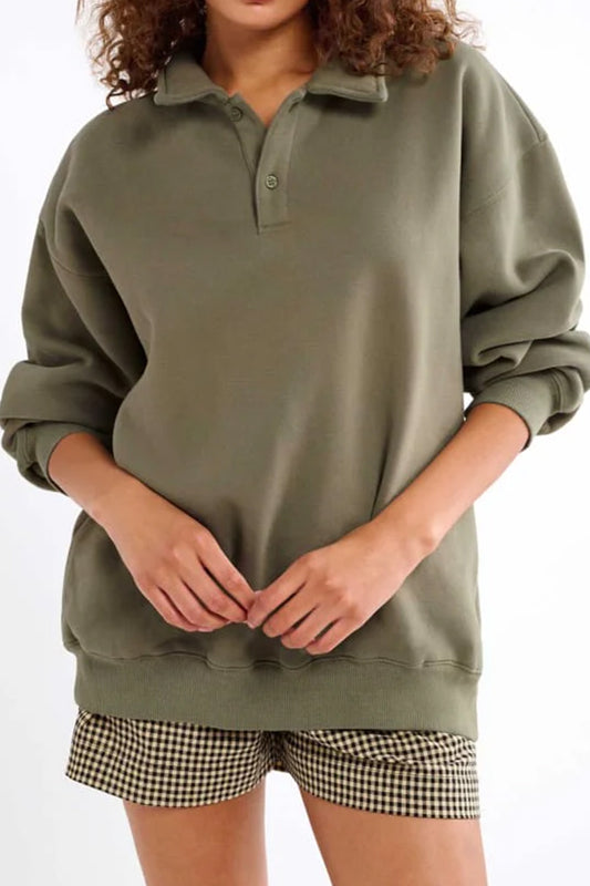 Dark Gray Ladies Autumn Pullover