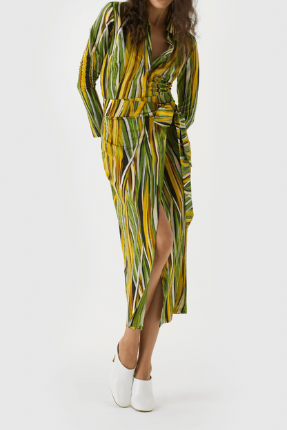 Twill-Print Suit