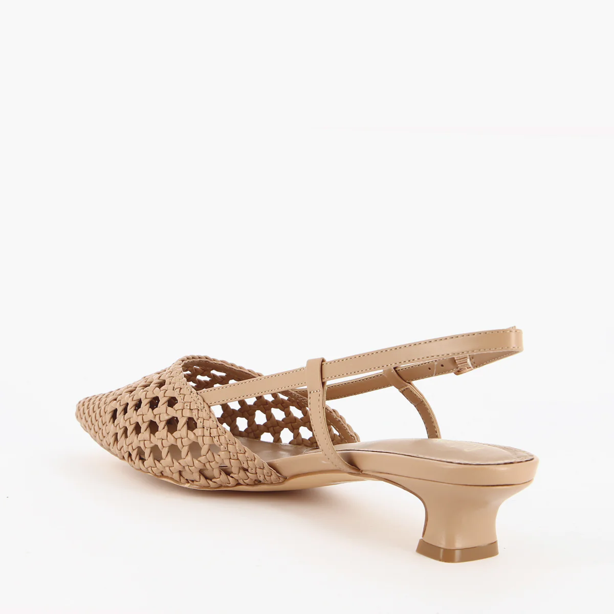 Light Brown Woven Dew Heels