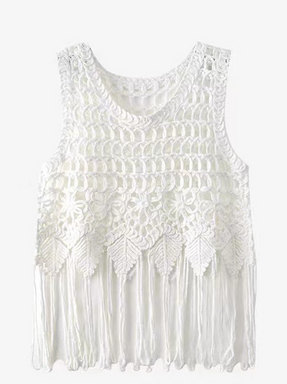 Bohemian Tassel Woven Sling Top