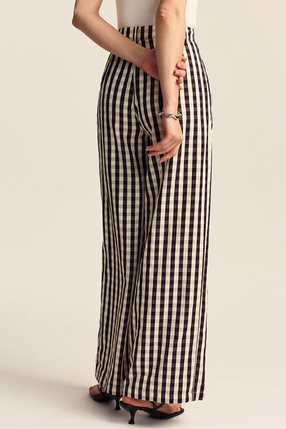 Black And White Check Strap Suit