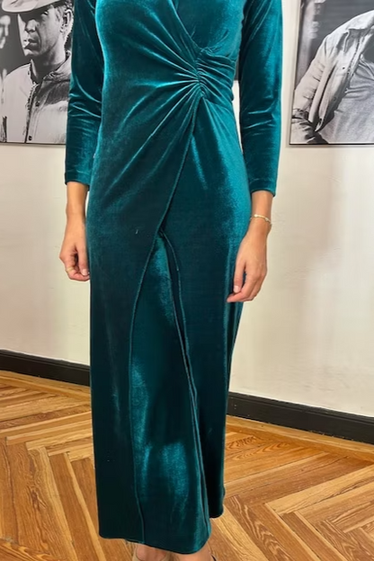 Emerald Suede Jumpsuit
