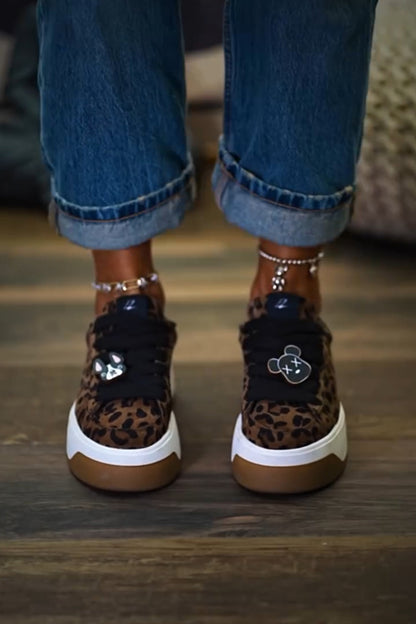 Women's Leopard-print Platform Shoes