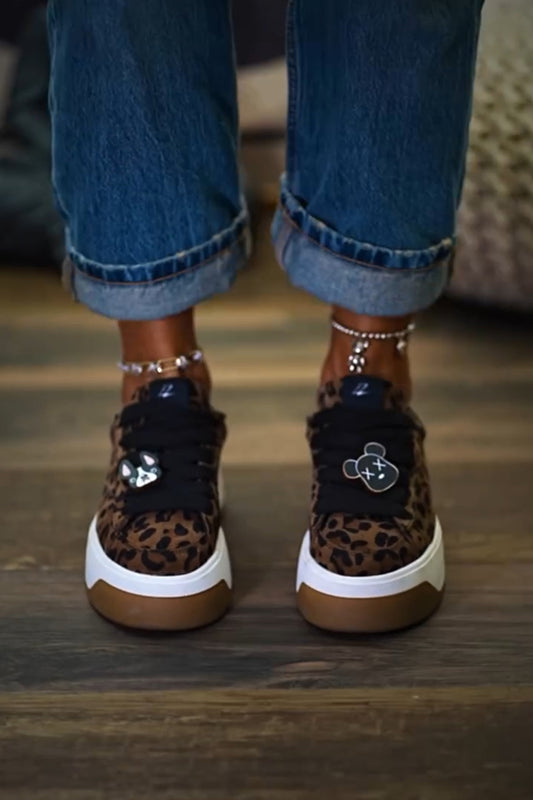 Women's Leopard-print Platform Shoes
