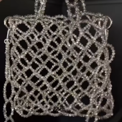 Mesh Rhinestone Tote