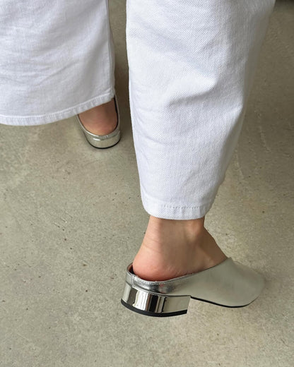 Simple Shiny Slide Sandals