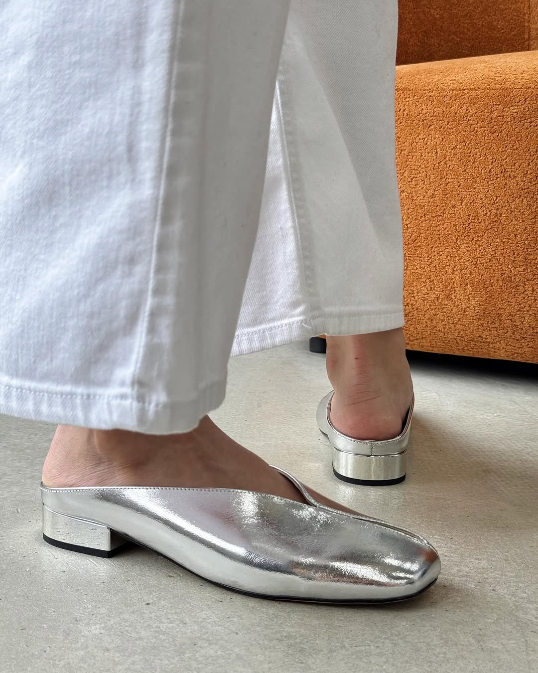 Simple Shiny Slide Sandals
