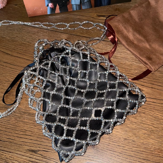 Mesh Rhinestone Tote