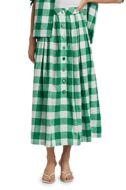 Green Plaid Skirt