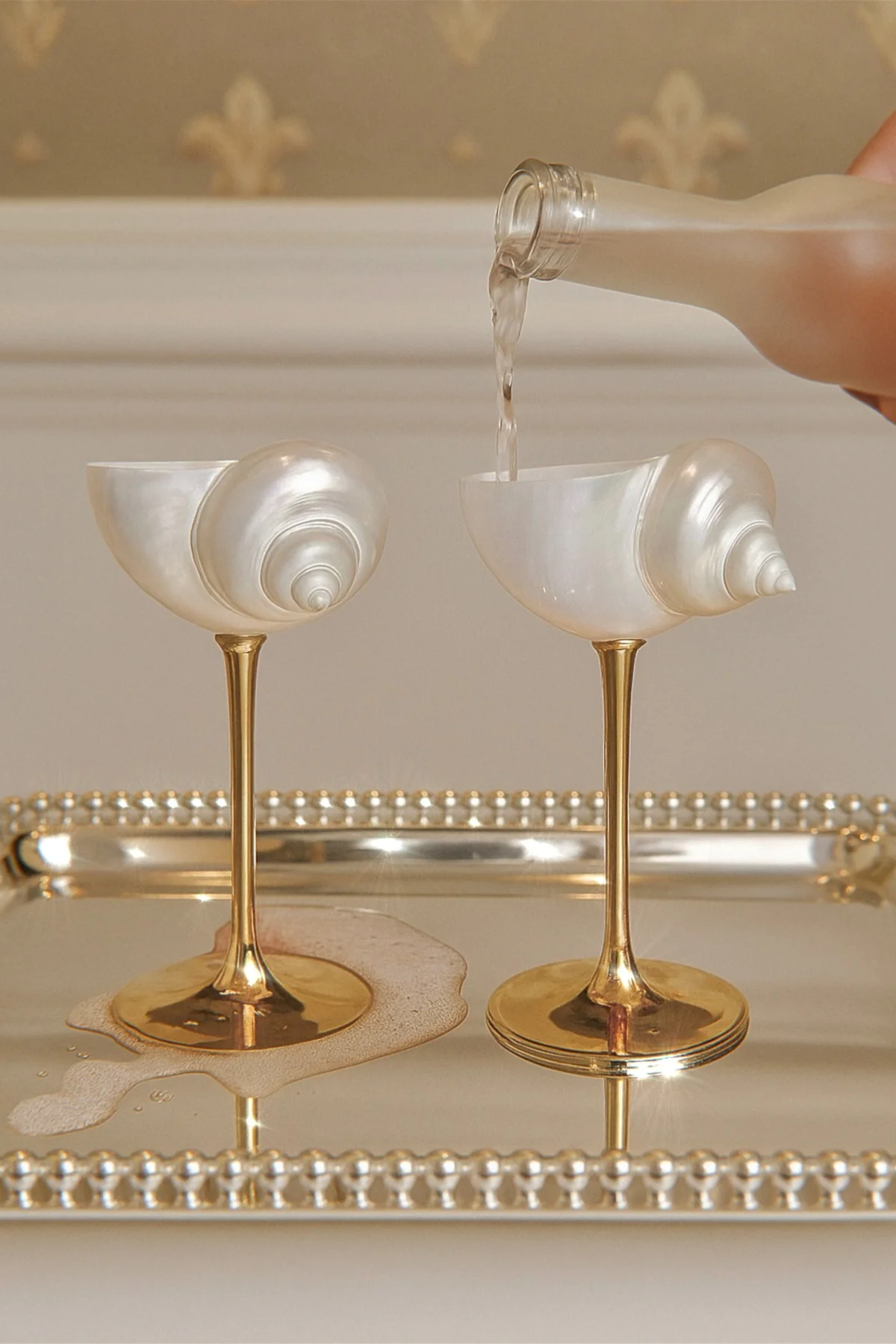 Shell Conch Wine Glass Creative Hand Gift Ornament Cup