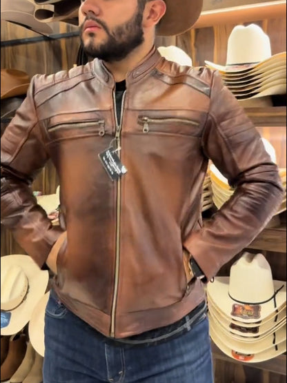 Men's Classic Vintage Leather Jacket