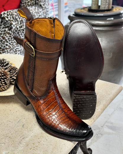 Men's Vintage Crocodile Boots