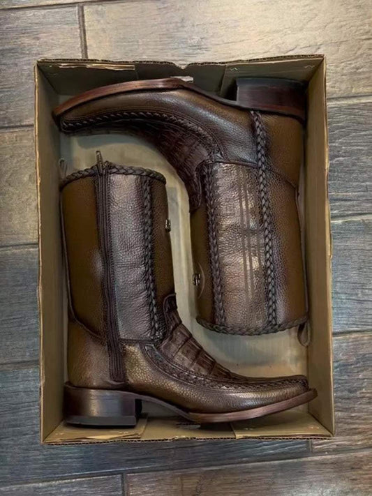 Men's Vintage Alligator Leather Cowboy Boots