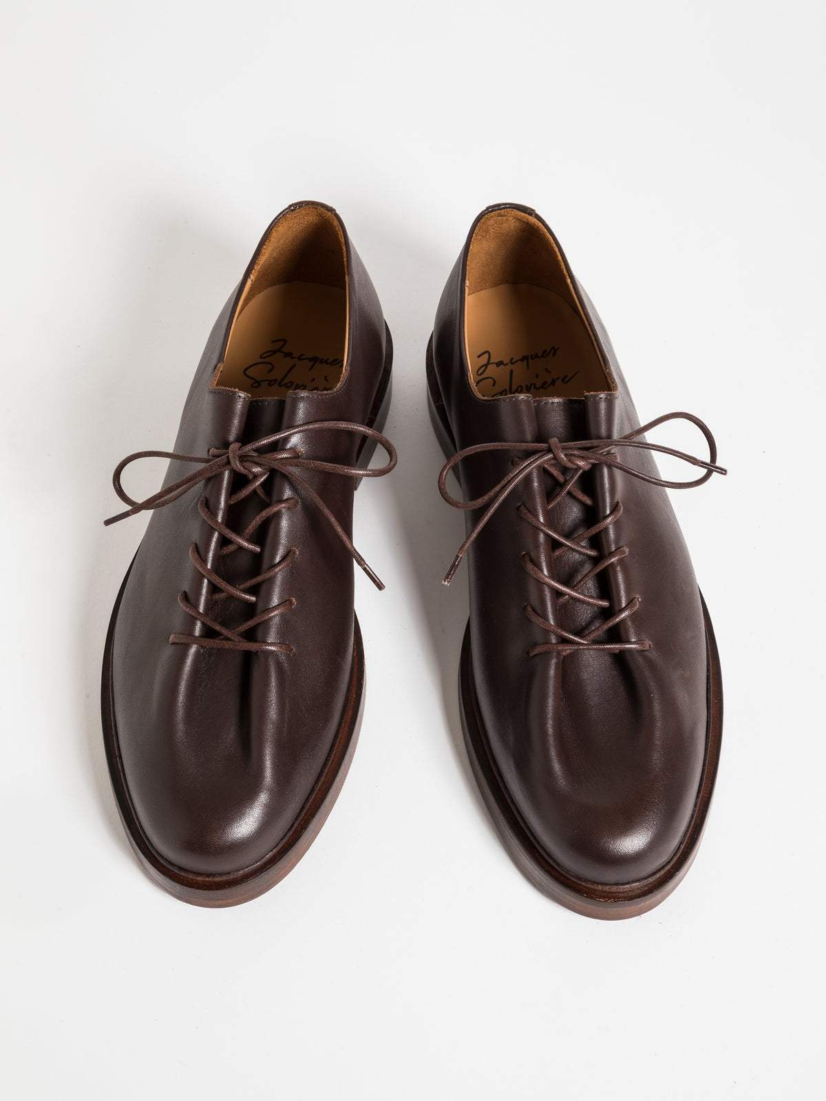 Men's casual lace-up leather shoes