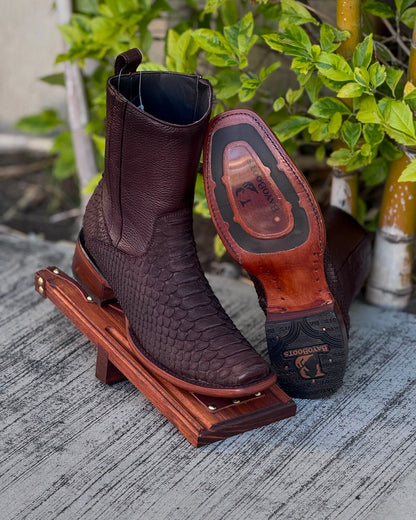 Men's Vintage Python Leather Cowboy Boots