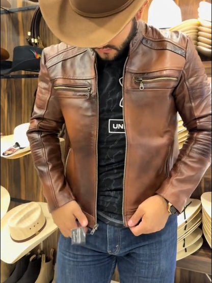 Men's Classic Vintage Leather Jacket