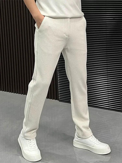 Fine knitting craftsmanship Simple soft trousers