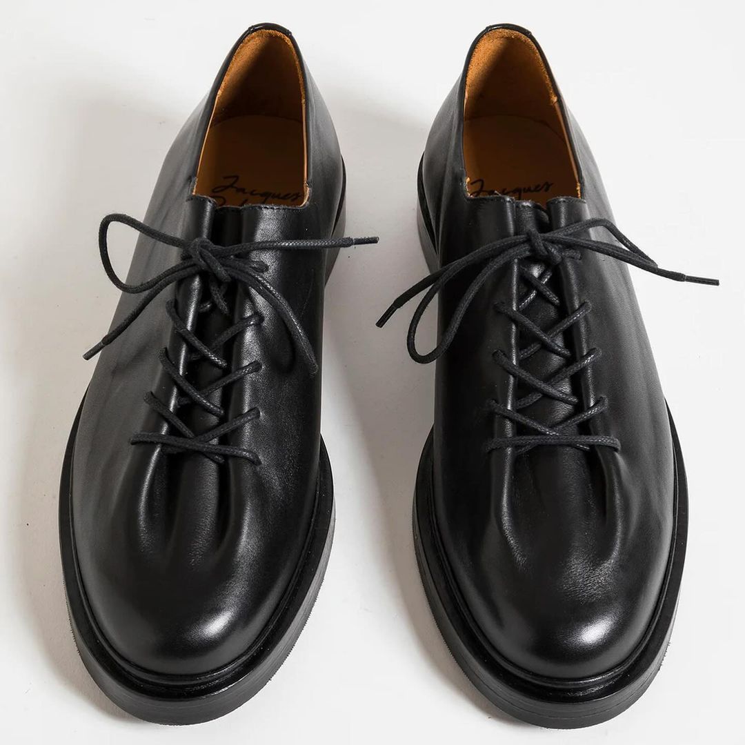 Men's casual lace-up leather shoes