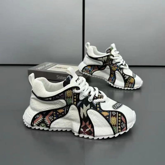 Men's trendy printed casual shoes